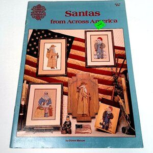 Santas From Across America Cross Stitch 8 Charts 16 Pgs Designs by Gloria & Pat